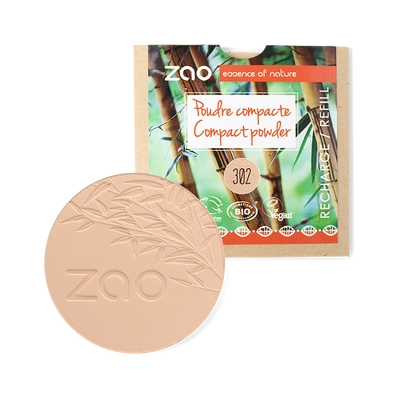 ZAO bio kompakt púder 302 utántöltő